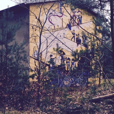 socialist wall painting Bogensee
